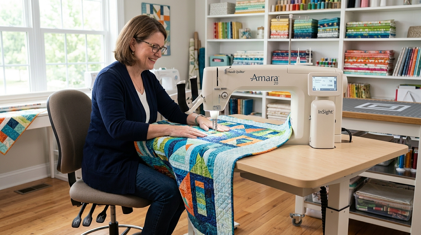 Handi Quilter Amara 20 Sit-Down Setup in Craft Studio
